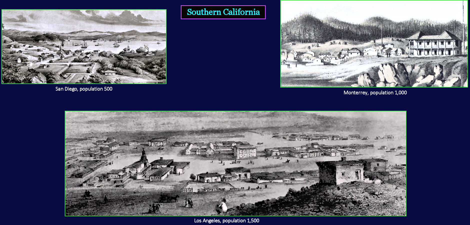 Southern California, 1850